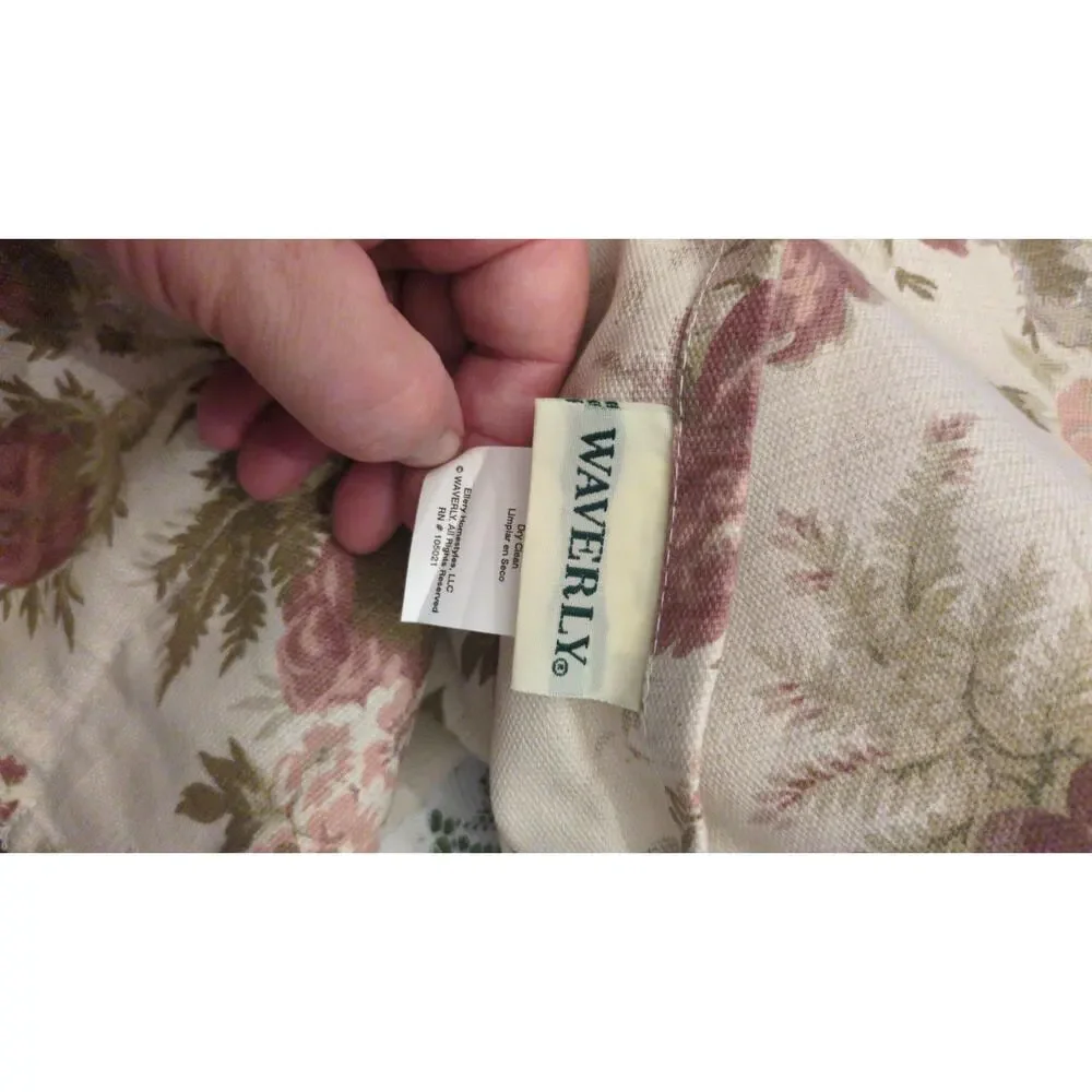 Waverly Vintage Rose Cottage Core Valance 17X74, No Flaws, Garden Room